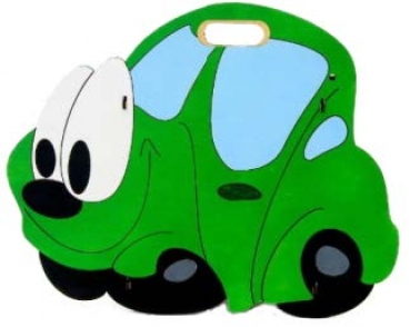 Abfalleimer - Auto grün