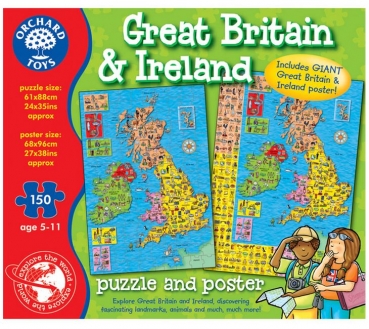Illustriertes Puzzle - Grossbritannien