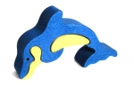 Mini-Holzpuzzle Delphin